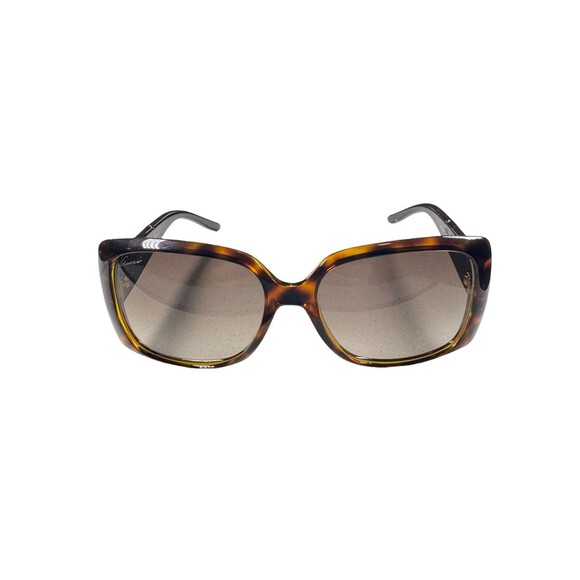 Gucci GG3537 Tortoise Shell Sunglasses Square Horse bit Havana Rare VTG main image 9